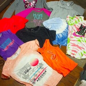 Girls size 10/12 tops bundle of 10
